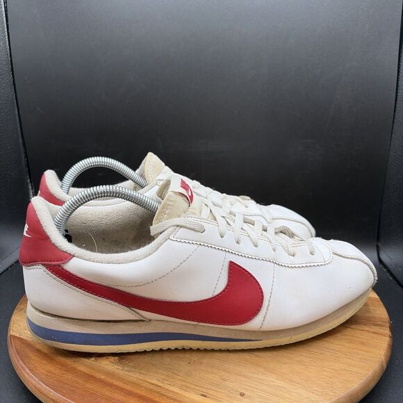 Nike Cortez Basic Forrest Gump Men\'s Size 11 Shoes Red White Leather Sneakers